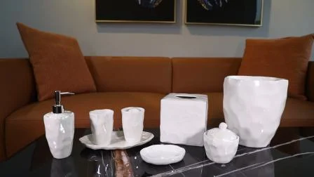 Accessoire de bain d'hôtel de ménage en céramique de porcelaine moderne