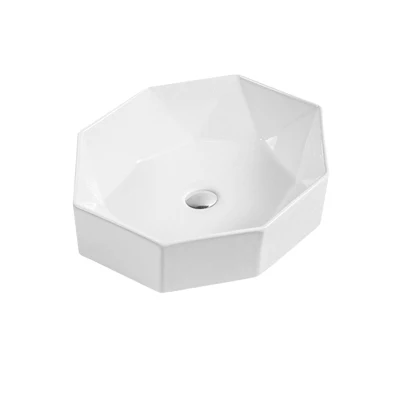 Lavabo en céramique, nouveau Design, Style concis, salle de bains, comptoir blanc, lavabo artistique, 6081